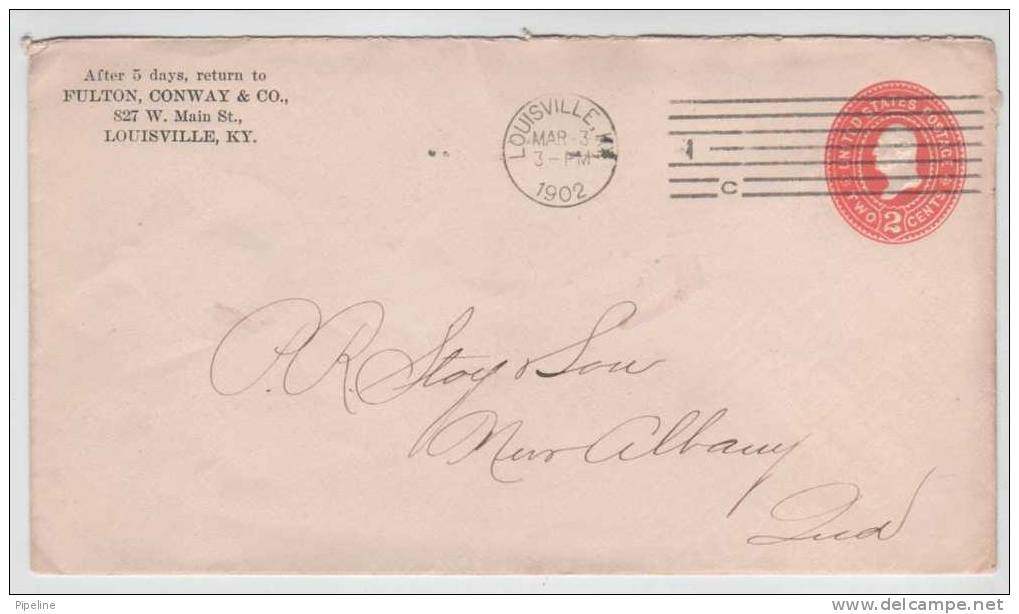 USA Postal Stationery Louisville KY.3-3-1902 - 1901-20