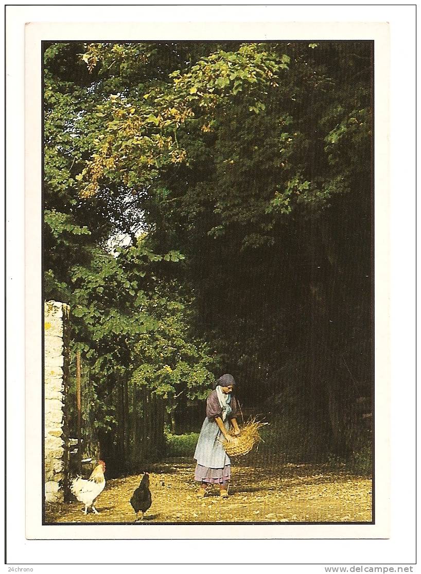 Jeune Femme Avec Poules, Le Pays Des Legendes, Photo Campion - Vloo (10-1302) - Allevamenti