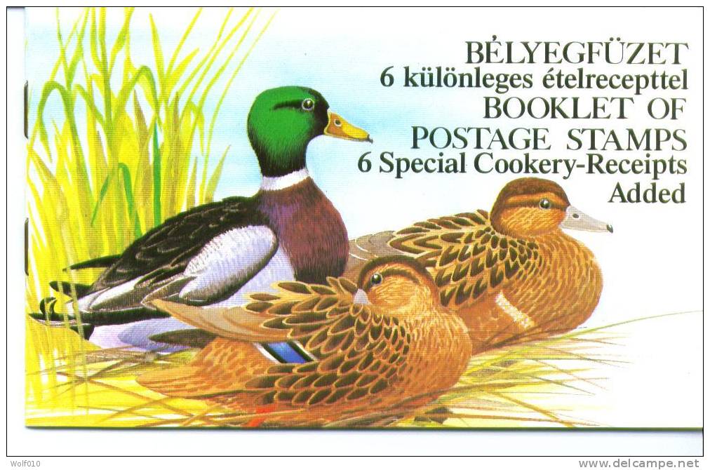 Hungary. Ducks. Complete Booklet. Hungarian And English. SCV = 12.00 - Entenvögel