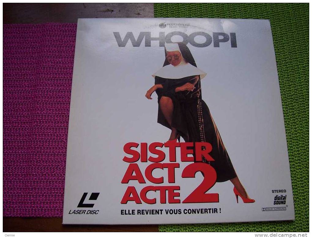 LASERDISC  CDV   °°°  SISTER ACT ACTE 2   WHOOPI  ELLE REVIENT VOUS CONVERTIR - Other Formats