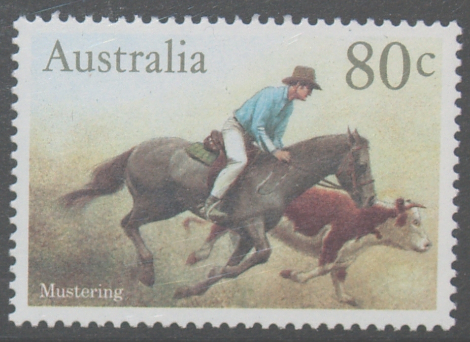 Australia 1986 Horses 80c Mustering MNH - Mint Stamps