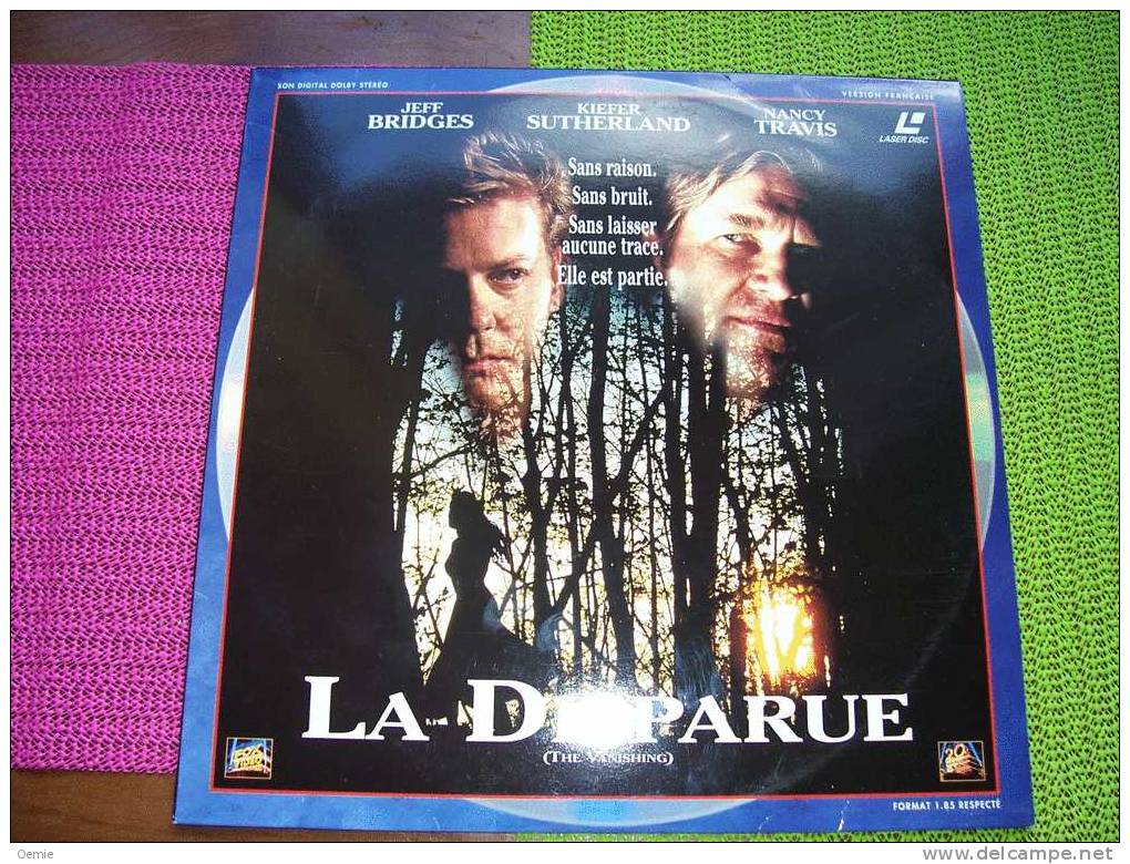 LASERDISC  CDV   °°°   LA DISPARUE  AVEC JEFF BRIDGES  + KIEFFER SUTHERLAND +++ - Autres Formats