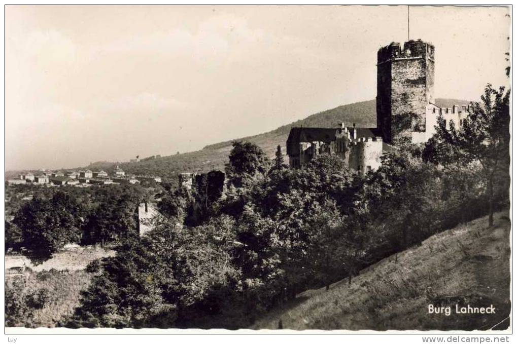 Burg LAHNECK, Lahnstein, Mit Stempel Der Burgverwaltung, RP - Lahnstein