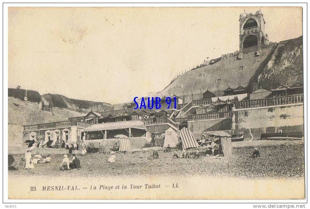 Mesnil Val -  La Plage Et La Tour Talbot  - L.L..-N°23 - Non Circulé - Réf: 5370 - Mesnil-Val