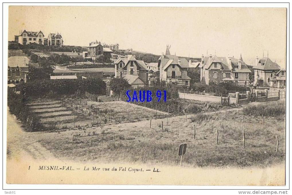 Mesnil Val -  La Mer  Vue Du Val Coquet -- L.L..-N°1 - Circulé En 1920 - Réf:5368 - Mesnil-Val