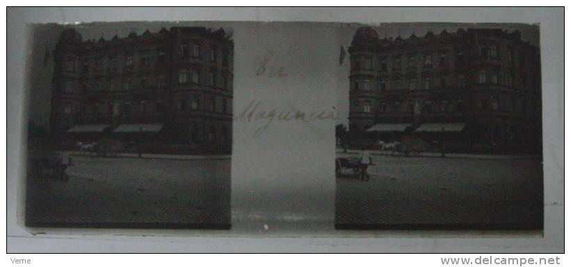 OLD GLASS PHOTO STEREOSCOPIC POSITIVE - MAINZ - MEASURE 10,5 X 4,3 CMS. - Main - Kinzig Kreis