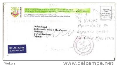 226a/  HONG KONG - Briefmarkenausstellung (stamp Show ) 2004,  Interessante Postdienstsache (on Postal Service) - Interi Postali