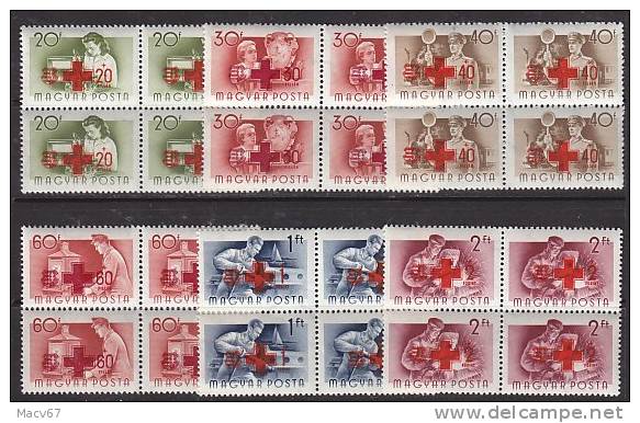 Hungary B 211-6  Blocs  **  RED CROSS - Unused Stamps