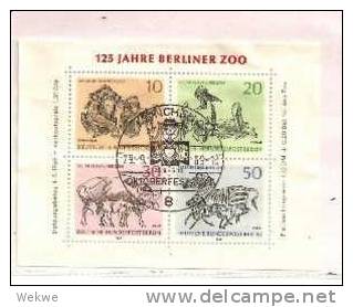 DSP613b  -  BERLIN / Block 2 (Zoo) 1969 O - Blocks & Sheetlets
