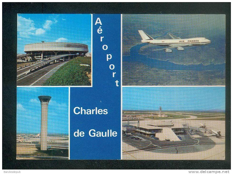 CPSM - Roissy - Aéroport Charles De Gaulle ( Multivues Avion Air France  Airport Tour De Contrôle Ed. P.I.  272) - Roissy En France