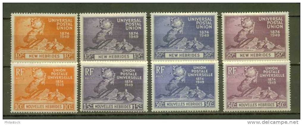 NOUVELLES HEBRIDES  N° 136 à 143 * - Other & Unclassified