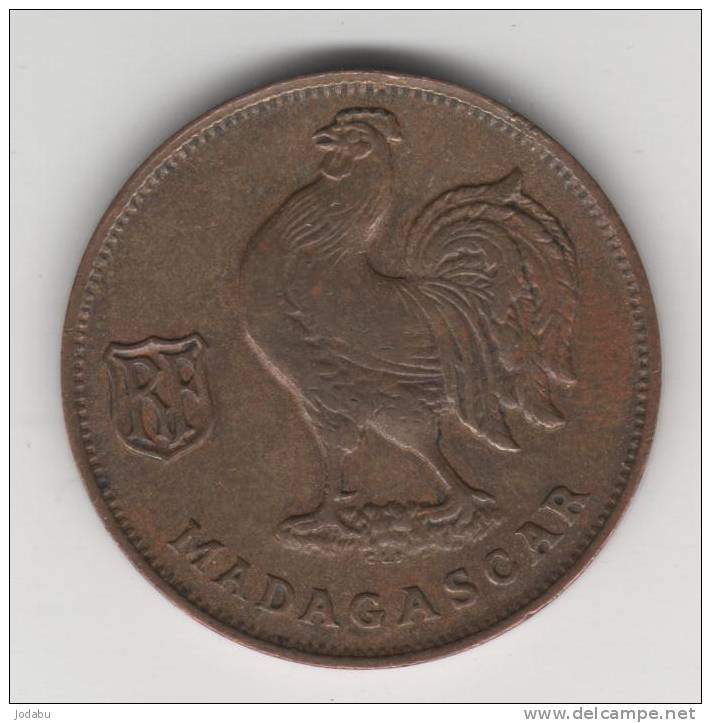 Belle Piéce De 1 Franc  De Madagascar  De 1943 - Altri & Non Classificati