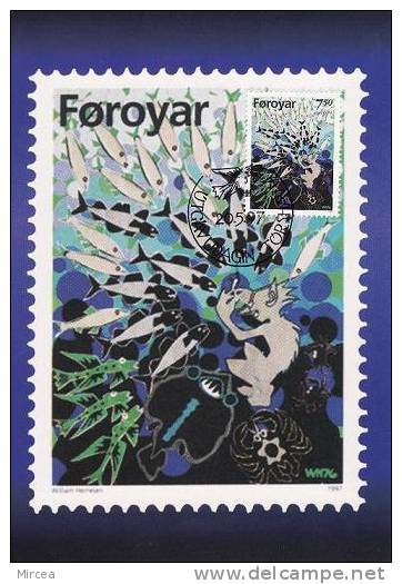 5631 - Carte Maximum Iles Feroes - 1997