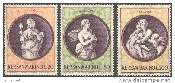 Saint-Marin N° 746 à 748 ** - Unused Stamps