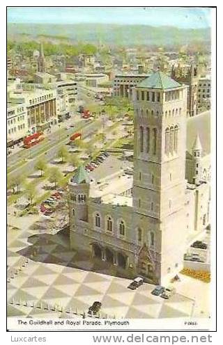 THE GUILDHALL AND ROYAL PARADE. PLYMOUTH. - Plymouth