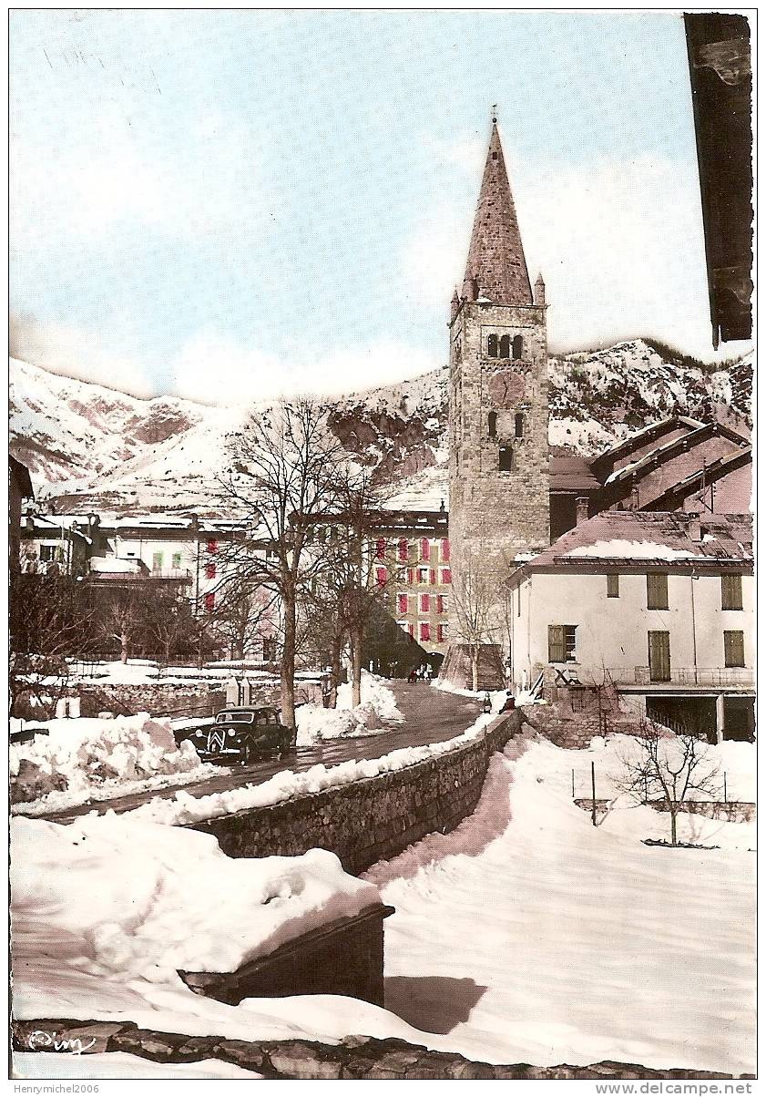 St Etienne De Tinée ( Alpes Maritimes) Vision De Neige En Hiver Traction , Photo Cim - Saint-Etienne-de-Tinée