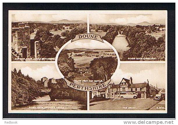 Multiview Postcard Doune Perthshire Scotland - Ref 528 - Perthshire