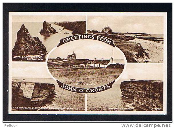 Multiview Postcard John O'Groats Caithness Scotland - Ref 528 - Caithness