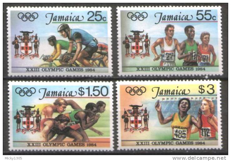 Jamaica - Mi-Nr 585/588 Postfrisch / MNH ** (A227) - Ete 1984: Los Angeles