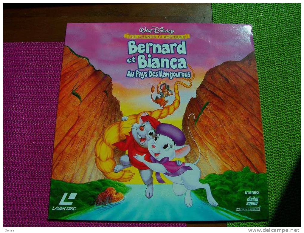 LASERDISC  CDV   °°°   BERNARD ET BIANCA AU PAYS DES KANGOUROUS     WALT DISNEY - Autres Formats