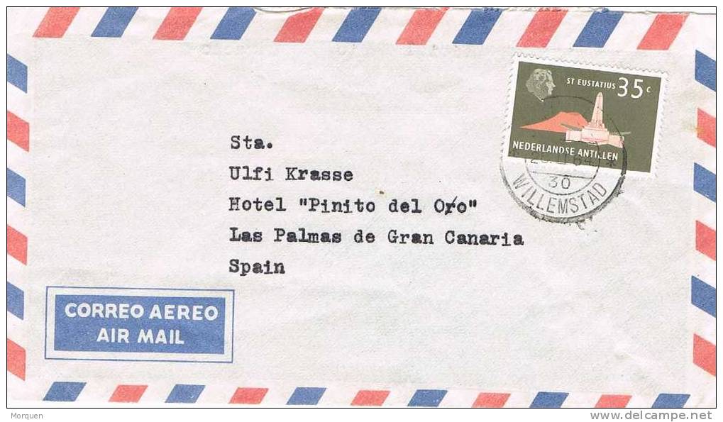 Carta Compañia Trasatlantica Española. BARCO Desde Curaçao - Storia Postale