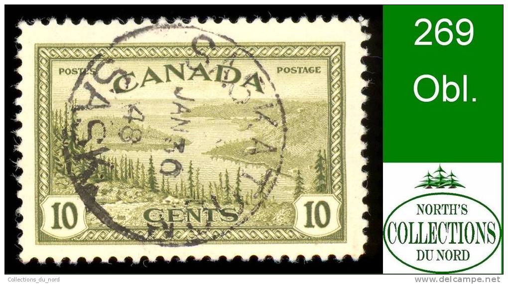 Canada (Unitrade & Scott # 269 - Great Bear Lake) (o) F - Nice Cancellation - Usati