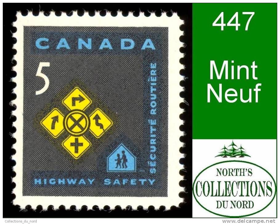 Canada (Unitrade & Scott # 447 - Traffic Signs) (Mint) F - Nuevos