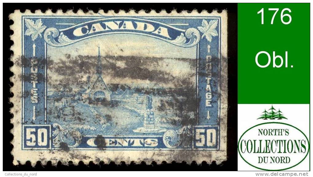 Canada (Unitrade & Scott # 176 - Grand Pre. N.S. Acadian Memorial Church) (o) VG - Used Stamps