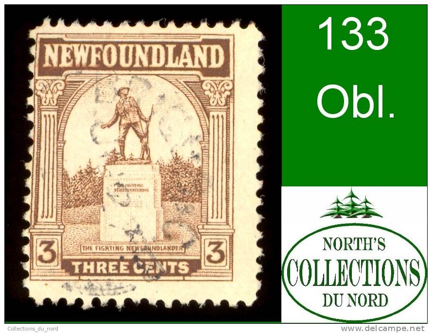 Canada, Newfoundland (Unitrade & Scott # 133 - War Memorial) (o) VF - 1908-1947