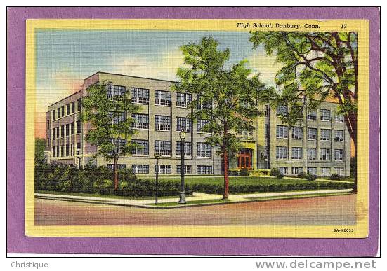 High School, Danbury, CT.  1930-40s - Other & Unclassified