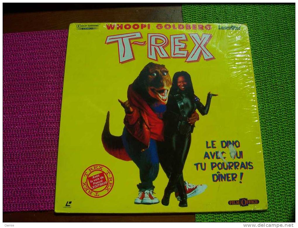 LASERDISC  CDV   °°°  T REX LE DINO AVEC QUI TU POURRAIS DINER AVEC WHOOPI GOLDBERG - Autres Formats