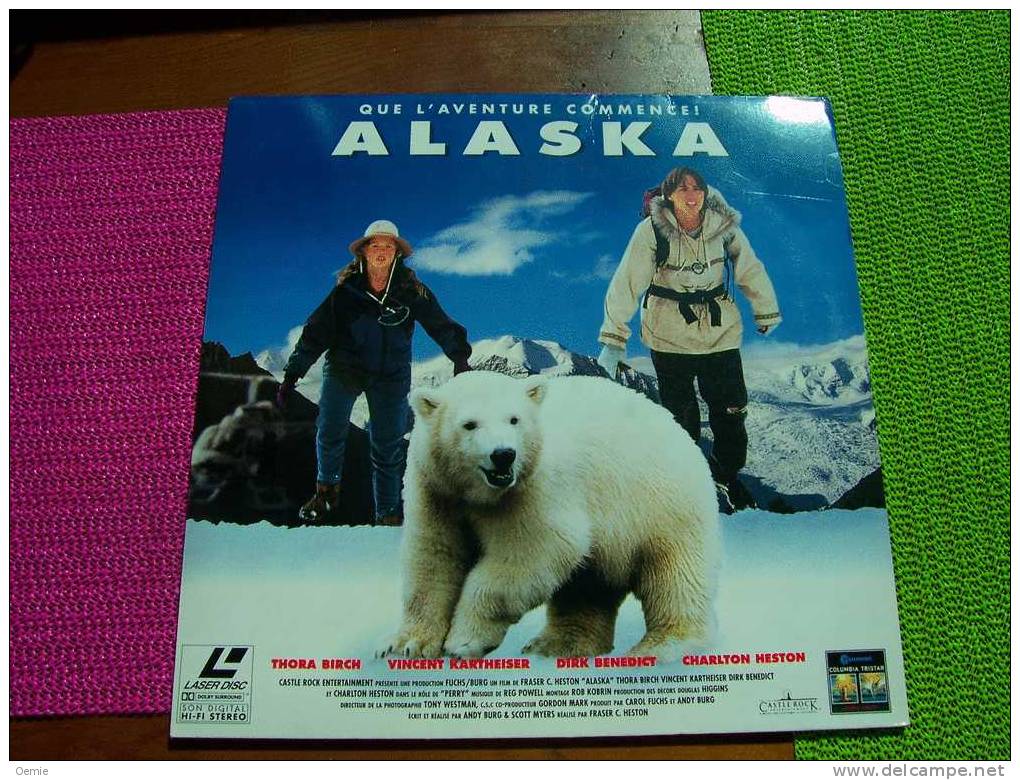 LASERDISC  CDV   °°°   ALASKA  QUE L´ AVENTURE COMMENCE - Autres Formats