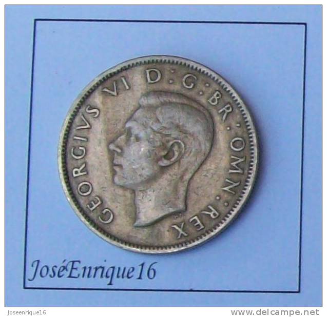 MONEDA GRAN BRETAÑA, 1948. 2 SHILLINGS - J. 1 Florin / 2 Schillings