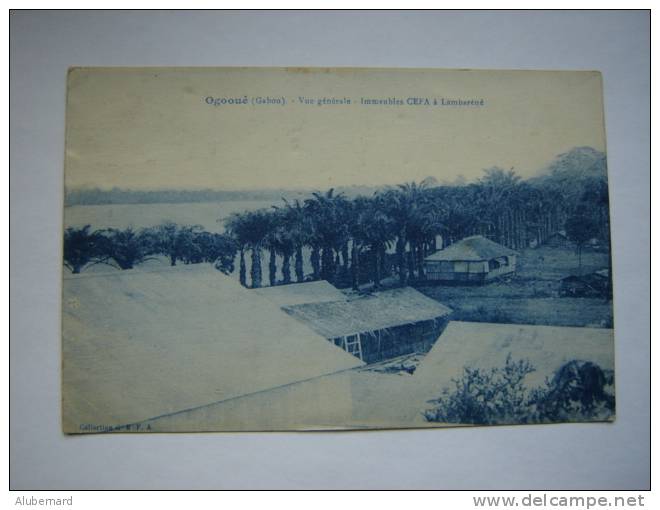 Ogooué , Immeubles C E F A  A Lambaréné , C P Bleu - Gabon