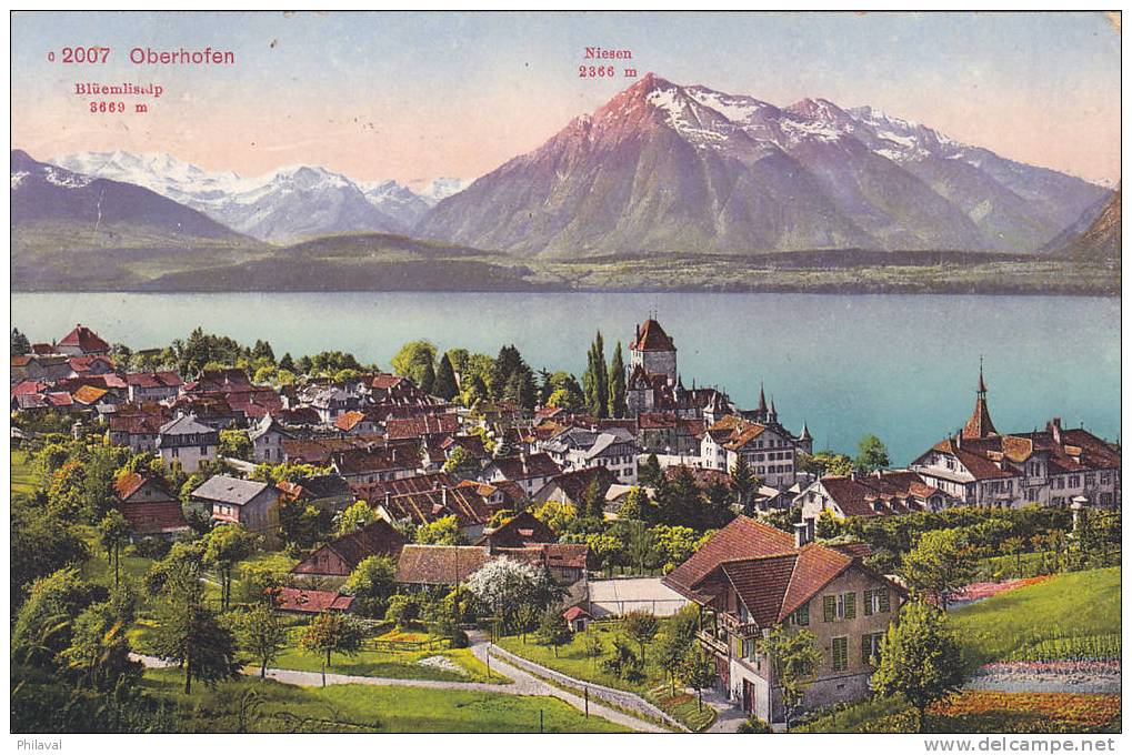 Oberhofen - Obl.15.IX.1912 - Oberhofen Am Thunersee