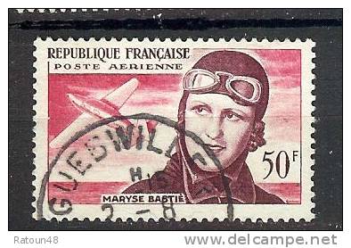 N° PA 34 - Avion - Maryse Bastié - Oblitéré -  France   - - 1927-1959 Oblitérés