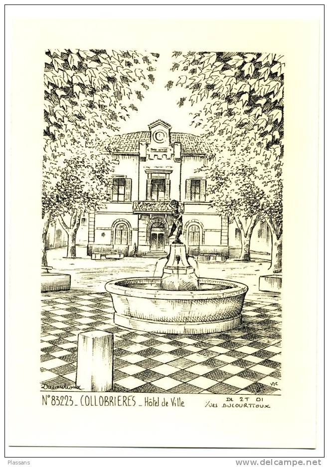 COLLOBRIERES ( Var )  . Hôtel De Ville. Illustration. - Collobrieres