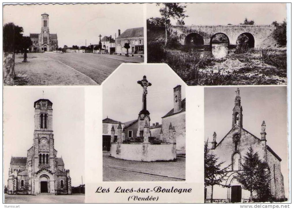 Les Lucs-sur-Boulogne..belle Multi-vues..l´église..le Pont..le Calvaire - Les Lucs Sur Boulogne