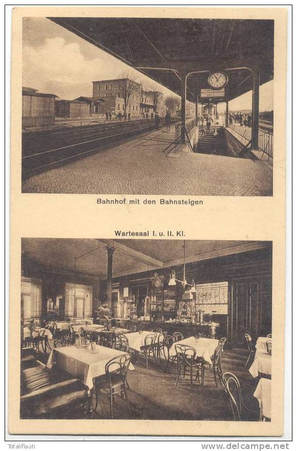 Hagenow Mecklenburg Bahnhof Bahnsteig E Wartesaal I. Und II. Klasse TOP-Erhaltung Um 1920 - Hagenow