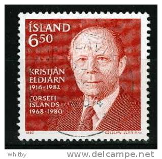 Iceland 1983 6.5k Kristtian Eldjarn #584 - Used Stamps