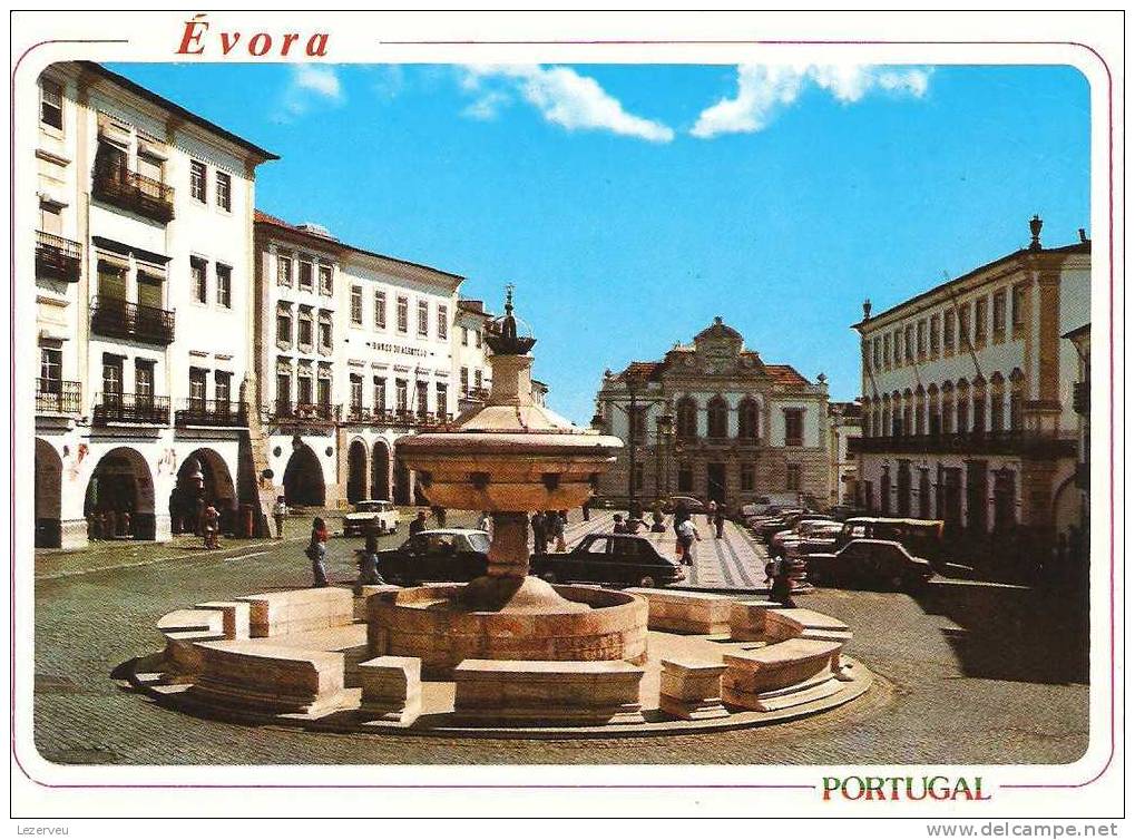 CP PORTUGAL EVORA PRACA DO GERALDO PLACE SQUARE - Evora