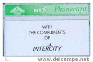 # UK_BT BTP139 Intercity With Compliments 10 Landis&gyr  10000ex Tres Bon Etat - BT Private Issues