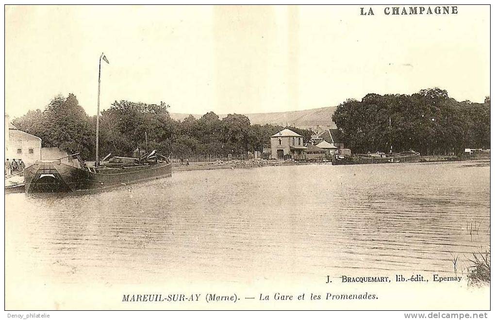 51/ MAREUIL SUR AY / LA GARE ET LES PROMENADES - Mareuil-sur-Ay