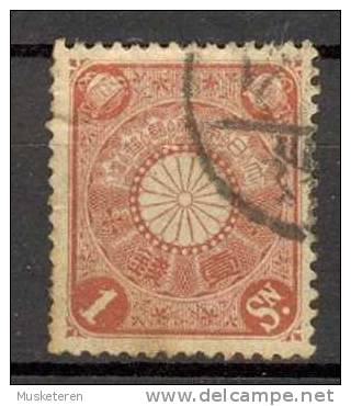 Japan Imperial Post 1899 Sakura 103, Mi. 76  1 Sen Chrysanthemum (Kiku) - Used Stamps