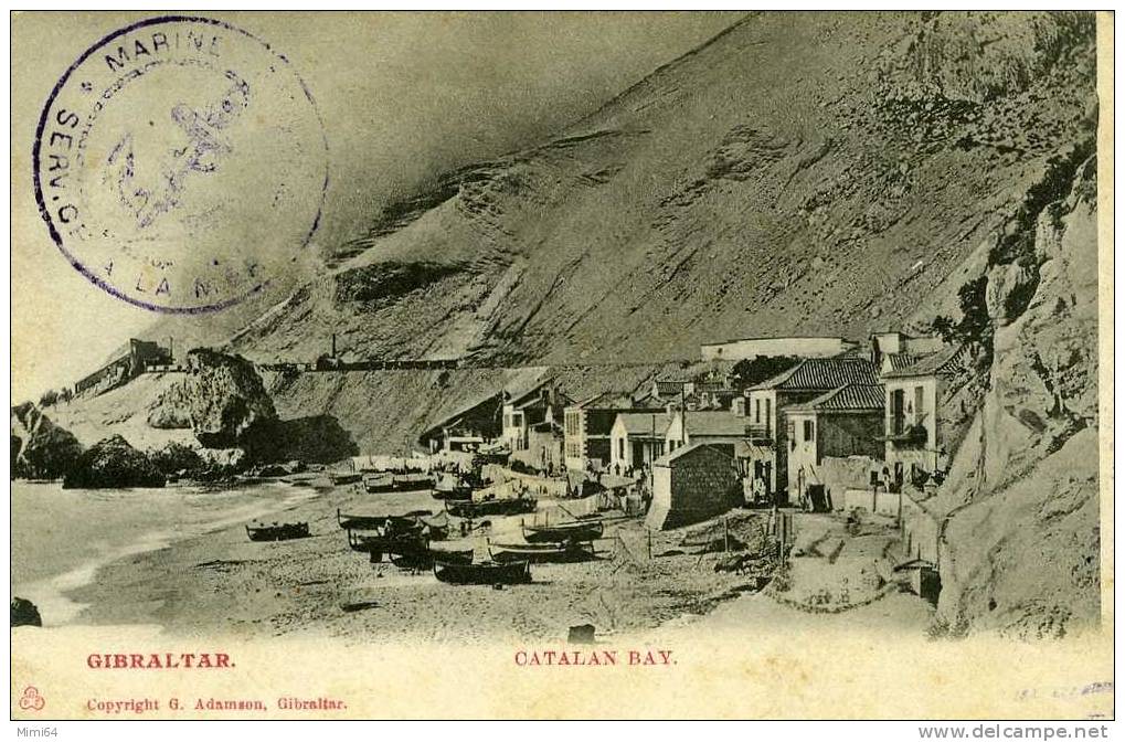 GIBRALTAR . CATALAN BAY .  ( VOIR OBLITERATION ) - Gibraltar