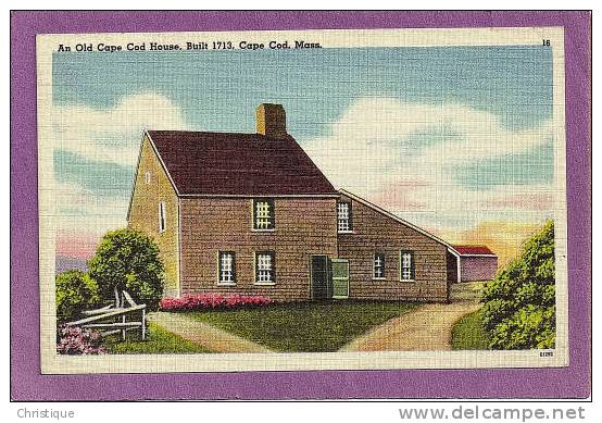Old Cape Cod House, Built 1713, Cape Cod, MA. 1950 - Cape Cod