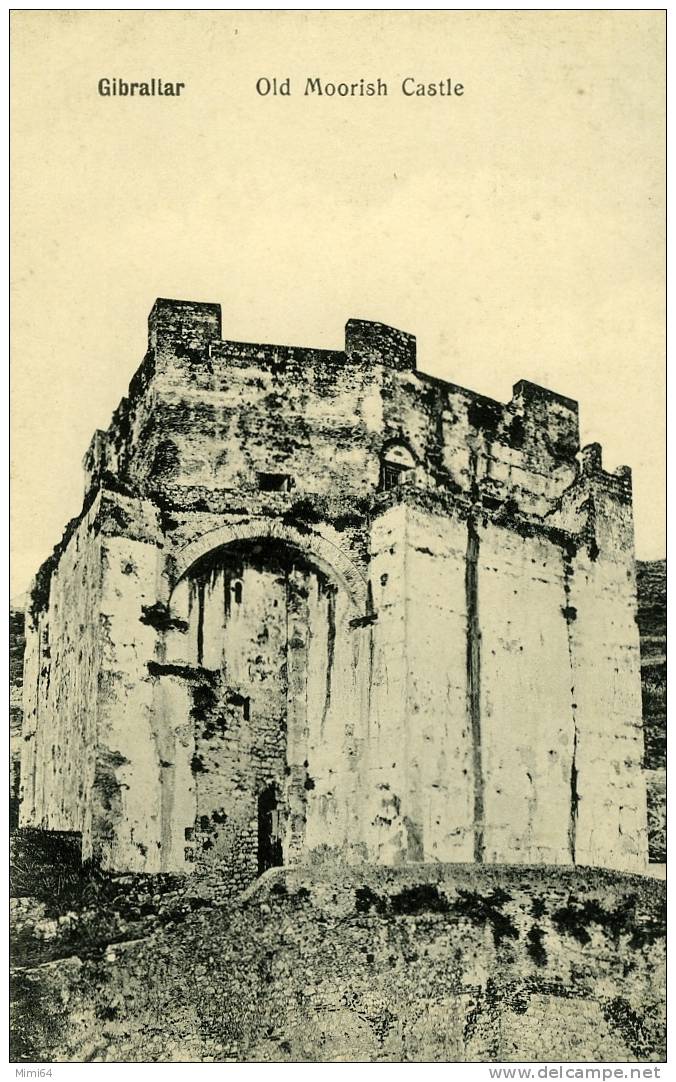 GIBRALTAR .   OLD MOORISH CASTLE . - Gibraltar