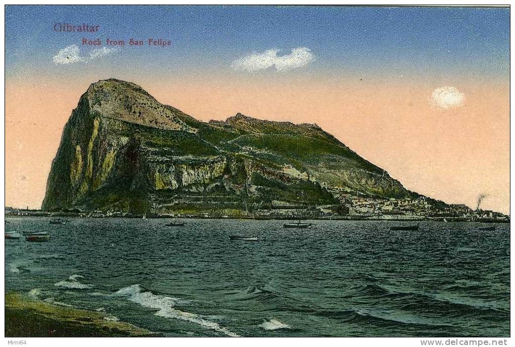 GIBRALTAR .   ROCH FROM  SAN FELIPE  . - Gibraltar