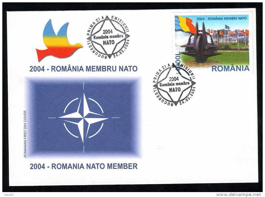 Romania Member Ot The NATO,2004 FDC. - OTAN