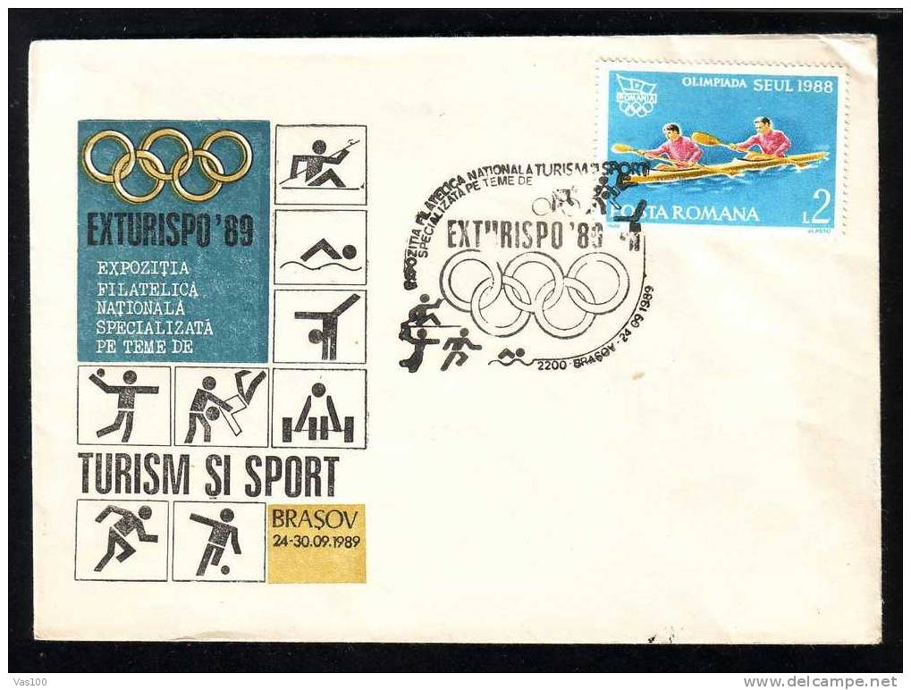 Romania 1989 Olimpyc Games  With  Rowing  Rare PMK ! - Canoa